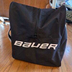 Bauer Supreme Hockey Equipment Bag Black Large Duffel 32 Inch Nylon Sports Gear